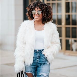 Faux fur jacket